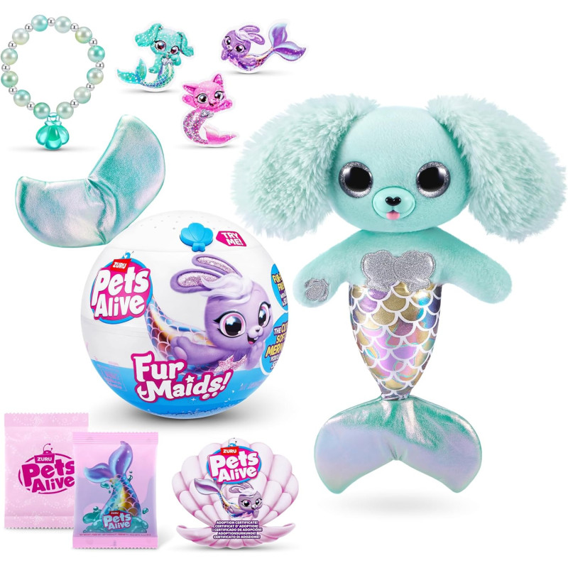 Pets Alive Furmaids ZURU Mermaid  Interactive Plush Soft Toy Assortment