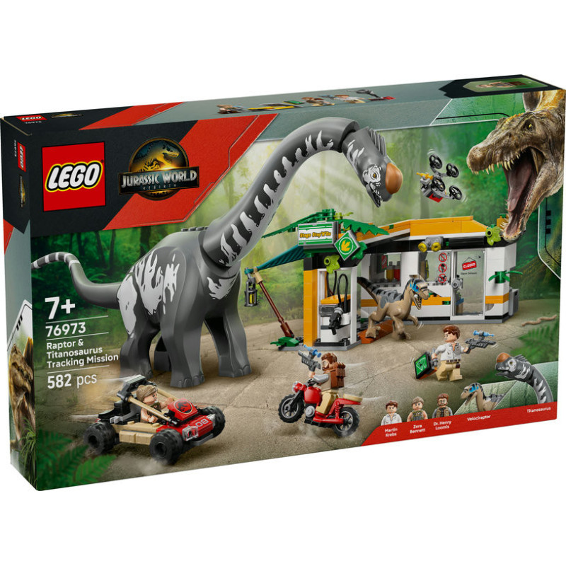 LEGO Jurassic World Raptor & Titanosaurus Tracking Mission 76973