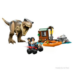 LEGO Jurassic World T. rex River Escape, Dinosaur Toy 76975