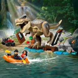 LEGO Jurassic World T. rex River Escape, Dinosaur Toy 76975