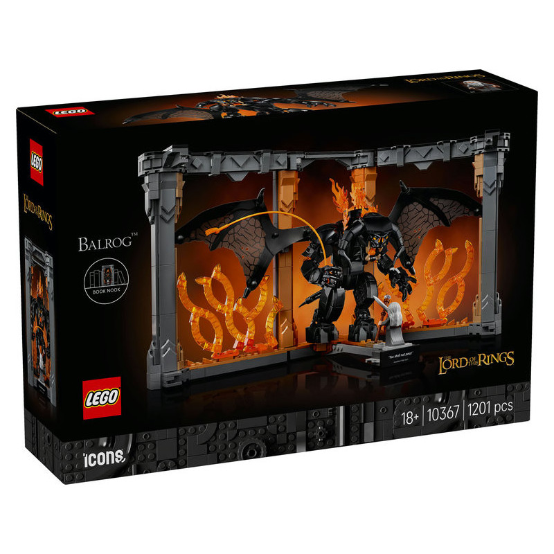 LEGO Icons The Lord of the Rings: Balrog Book Nook Set 10367