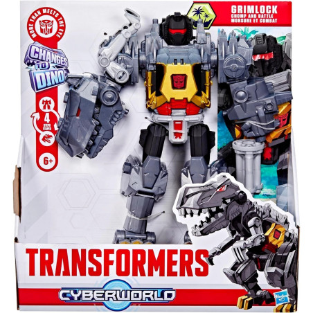 Transformers CYBERWORLD Grimlock Chomp & Battle Action Figure