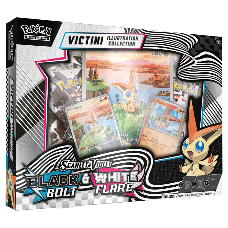 Pokémon TCG: Scarlet & Violet 10.5 - Black Bolt & White Flare Unova Victini Illustration Collection    1 per customer