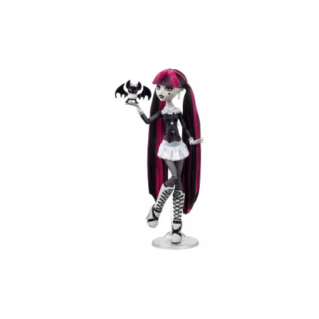 Monster High Draculaura Black & White Collector Reel Drama Fashion Doll
