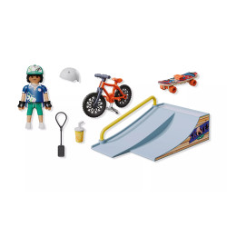 Playmobil MyLife Child with Skateboard and BMX 71798