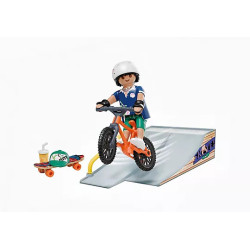 Playmobil MyLife Child with Skateboard and BMX 71798