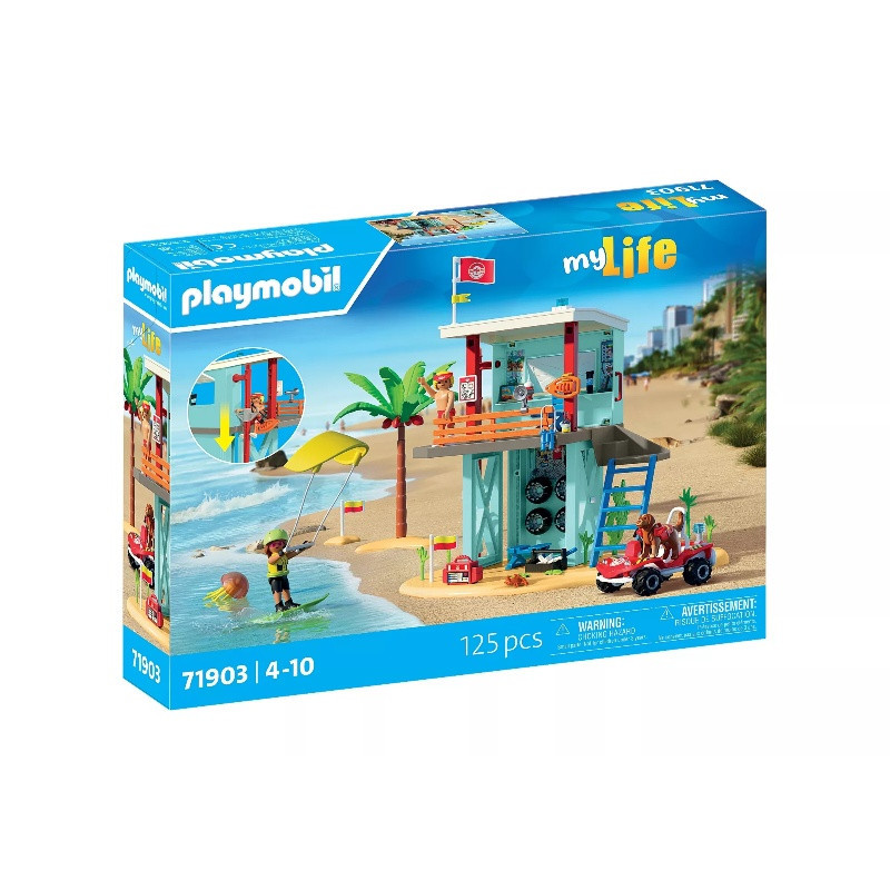 Playmobil MyLife Lifeguard Tower with Beach Buggy 71903