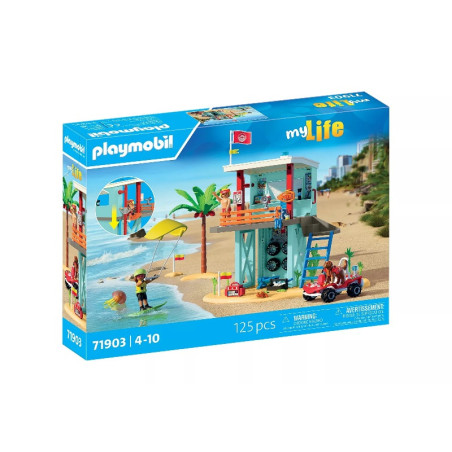Playmobil MyLife Lifeguard Tower with Beach Buggy 71903