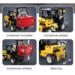 CaDA C65002W Forklift Construction Toy Set