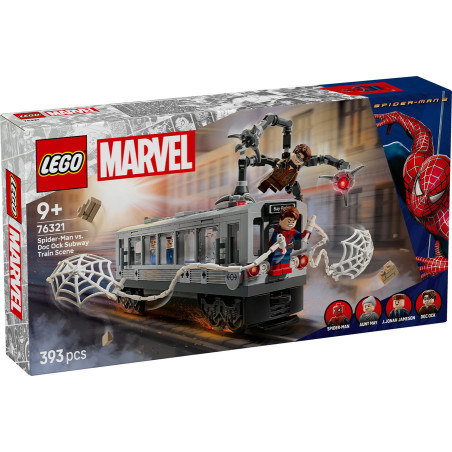 LEGO Marvel Spider-Man vs. Doc Ock Subway Train Scene 76321