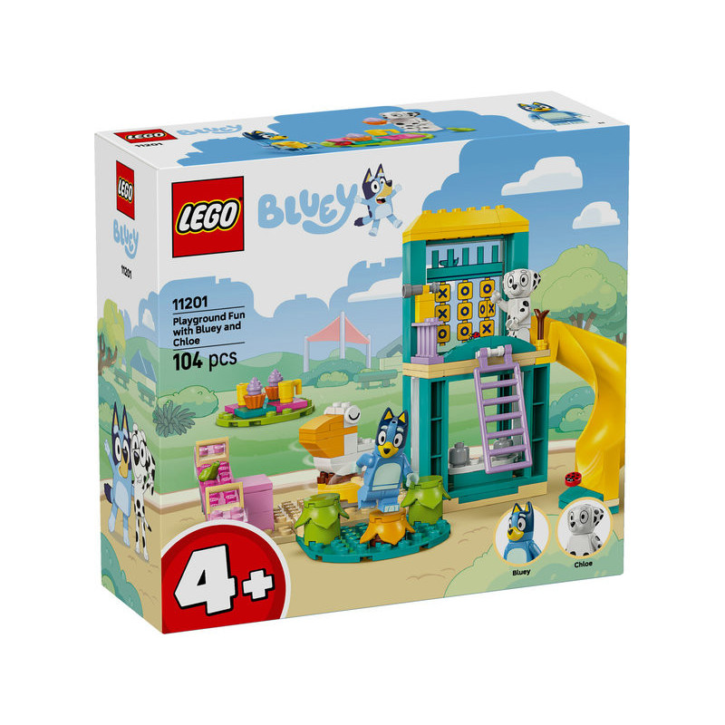 LEGO Bluey Playground Fun with Bluey and Chloe Toy Set 11201
