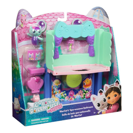 Gabby's Dollhouse The Movie-  Mercat's Spa-wesome Bathroom Playset