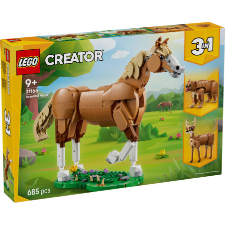 LEGO Creator 3in1 Beautiful Horse, Toy Animals Set 31166