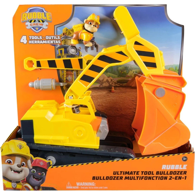 Paw Patrol Rubble & Crew Rubble's Ultimate Tool Bulldozer