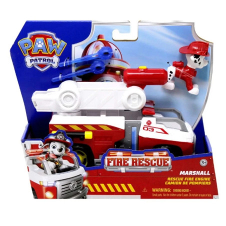 Paw Patrol Fire Rescue Marshall Rescue Fire Engine Vehicle & Figure