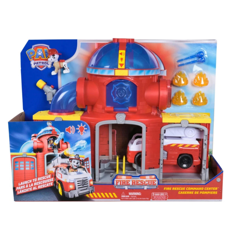 Paw Patrol Fire Rescue Command Centre with Marshall Figure Playset