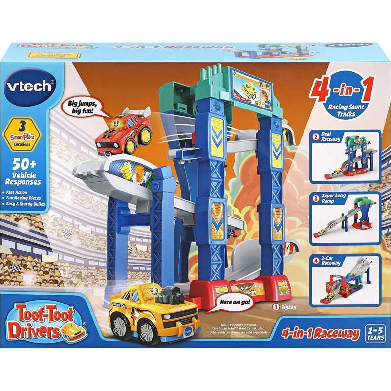 Vtech Toot-Toot Drivers 4-In-1 Raceway Track Set
