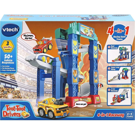 Vtech Toot-Toot Drivers 4-In-1 Raceway Track Set