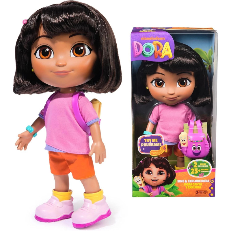 Dora, Sing & Explore Dora Doll with Music, Sound Effects