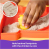 Kinetic Sand Sandy Farm Set with 340g Play Sand