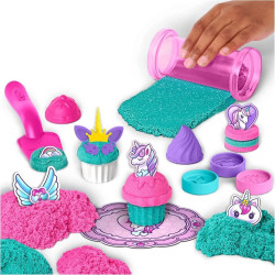 Kinetic Sand Unicorn Bake Shoppe, Make Shimmery Treats! 1lb of Sand