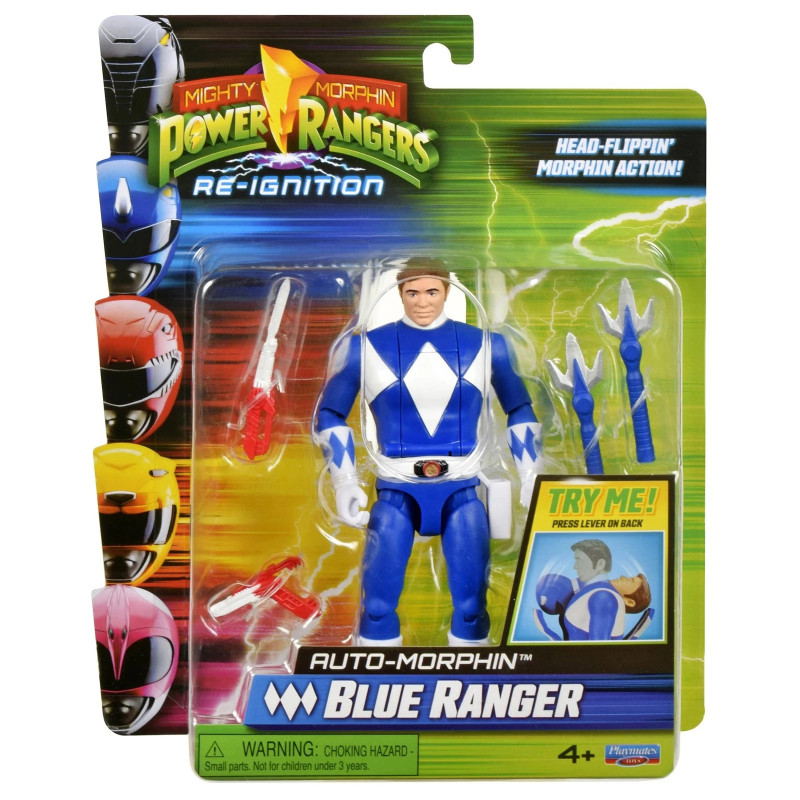 Power Rangers Re-Ignition Mighty Morphin Blue Rangers Figure
