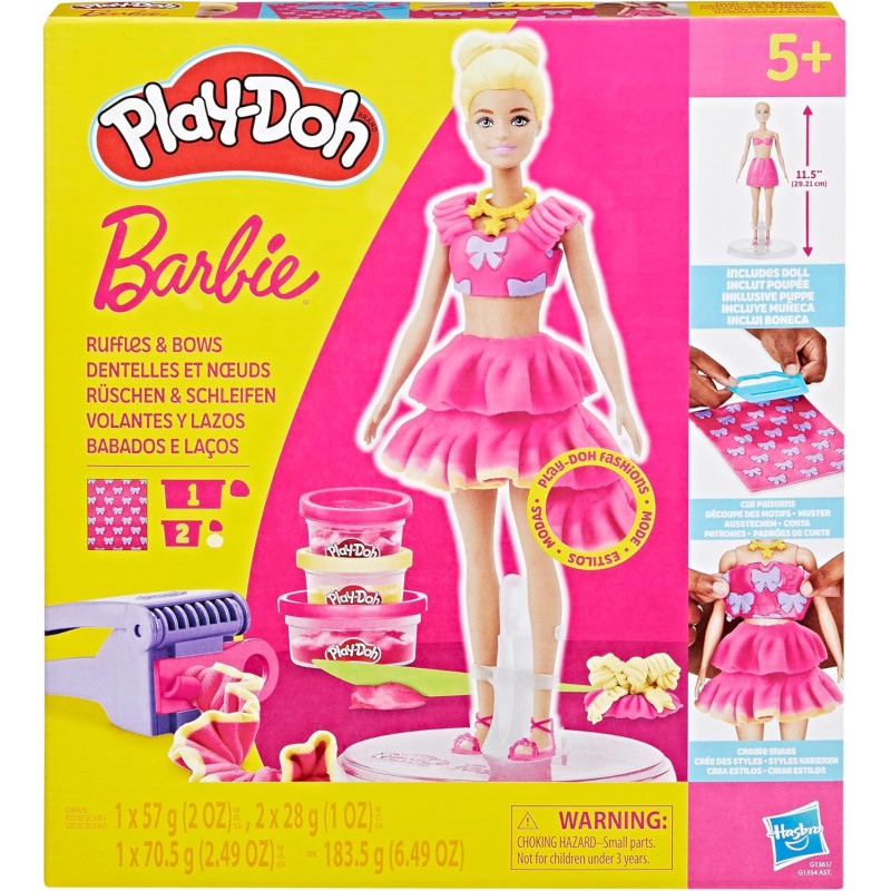 Play-Doh Barbie Ruffles and Bows Doll Set