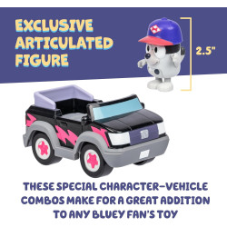 Bluey Pizza Girls Car with Muffin