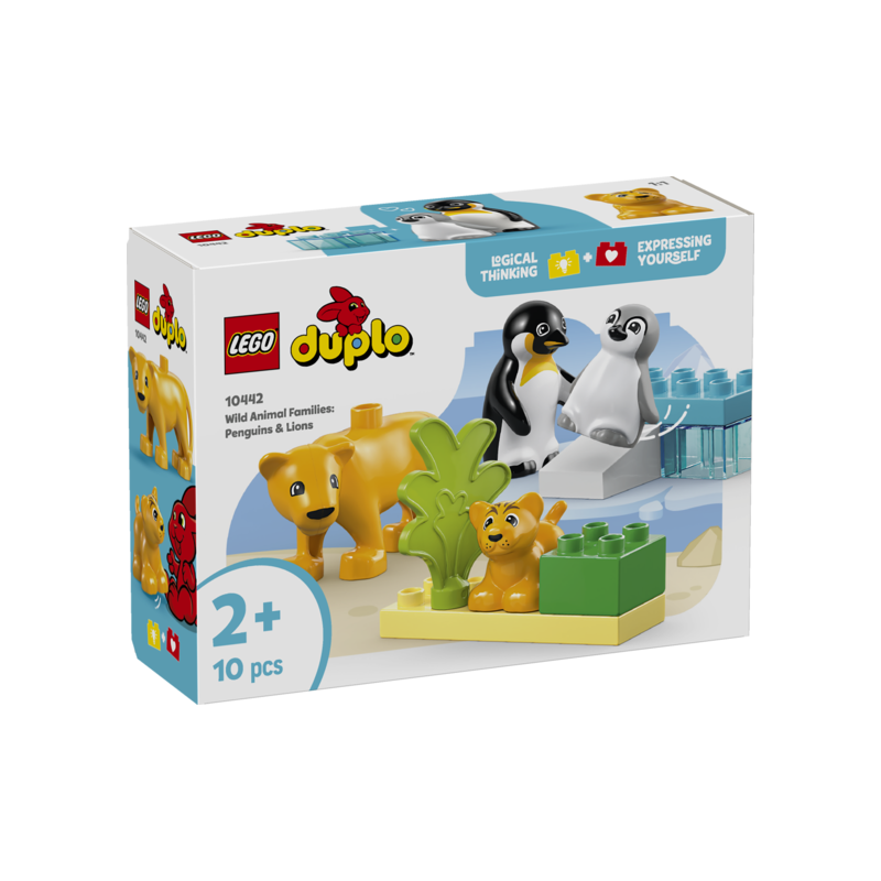 LEGO DUPLO Wild Animal Families: Penguins & Lions Set 10442
