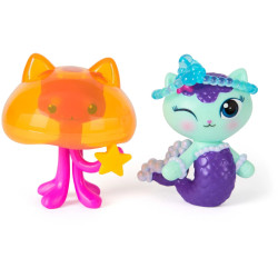 Gabby’s Dollhouse- The Movie 2 Pack Figure- Mercat & Kitty Jellyfish