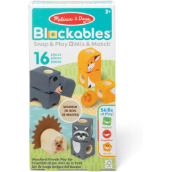 Melissa & Doug Blockables Woodland Friends Snap And Play
