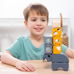 Melissa & Doug Blockables Woodland Friends Snap And Play