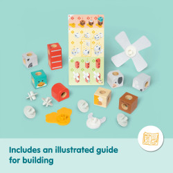 Melissa & Doug Blockables Farm Friends Snap And Play