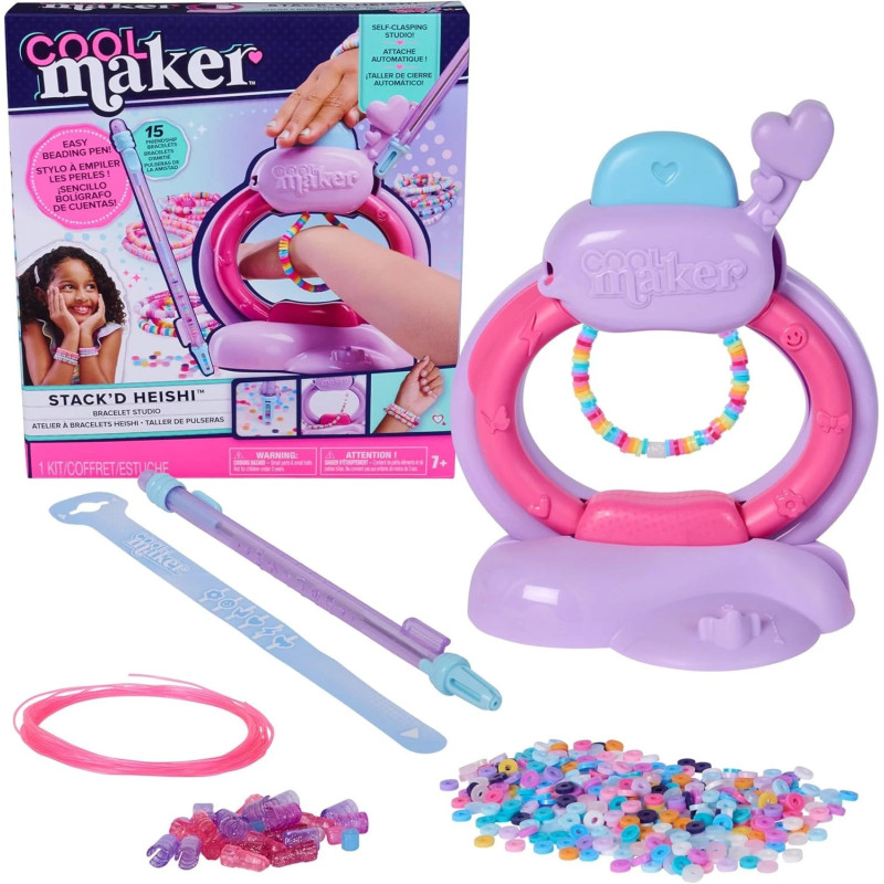Cool Maker Stack'd Heishi Bracelet Studio Bracelet Making Arts and Crafts Kit