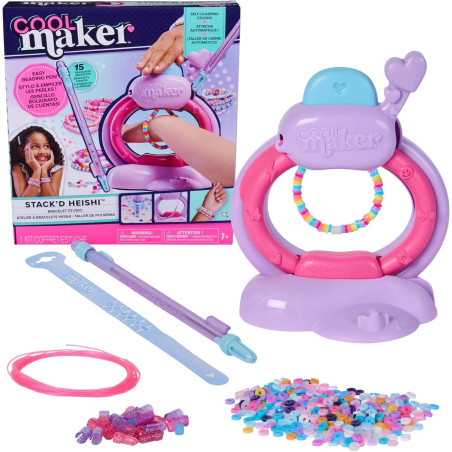 Cool Maker Stack'd Heishi Bracelet Studio Bracelet Making Arts and Crafts Kit