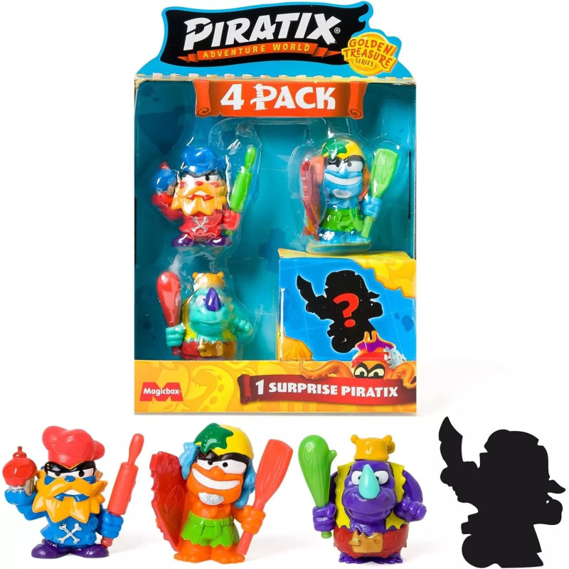 Piratix Adventure World Golden Series 4 Pack Figure Set (Assortment)