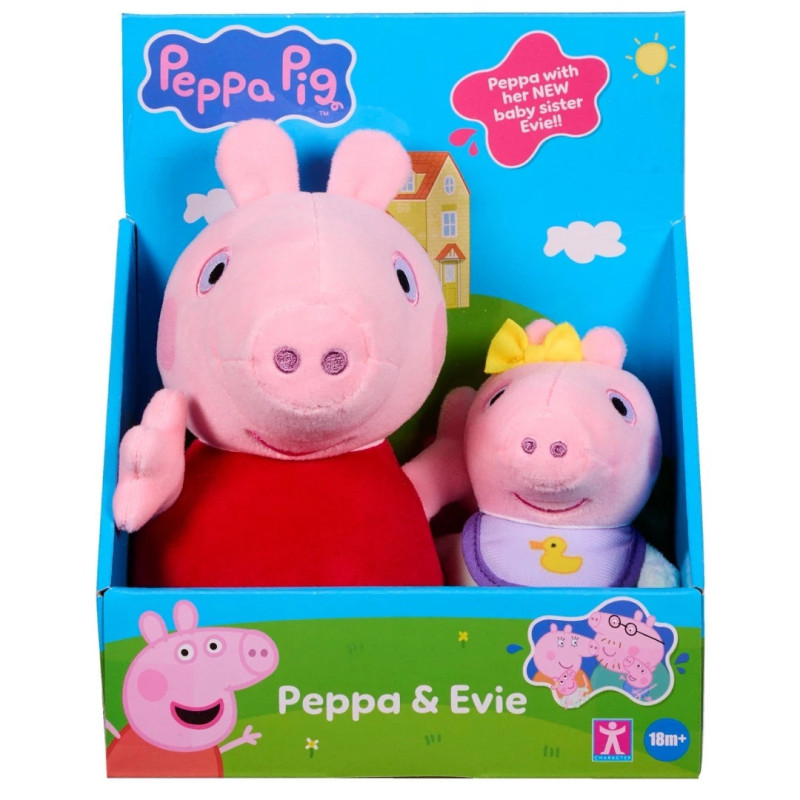 Peppa Pig and Evie Soft Plush Toy Set