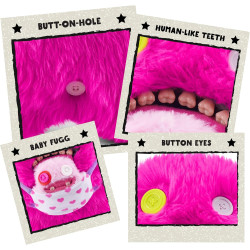 Fuggler Funny Ugly Monster Mini Rascals Double Trouble Oogah Boogah Plush Soft Toy