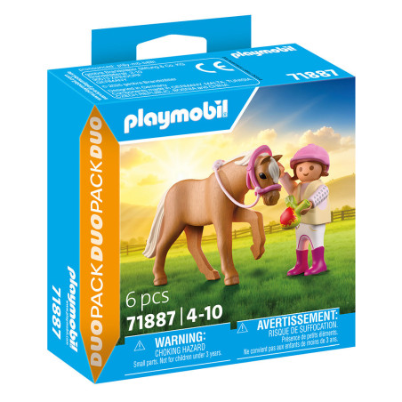 Playmobil Little Girl & Pony Duo Pack 71887
