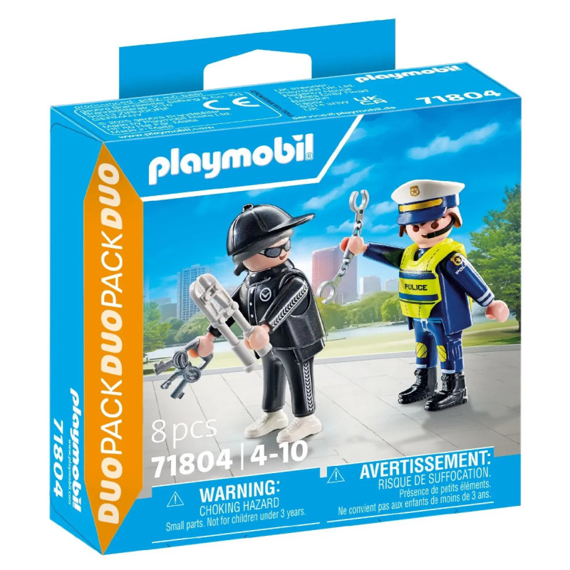 Playmobil Policeman And Burglar Duo Pack 71804