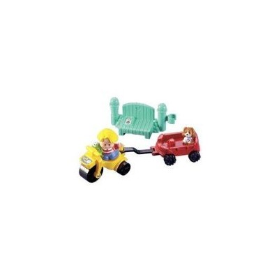Fisher Price World Of Little People Trike & Wagon