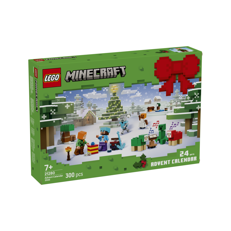 LEGO Minecraft Advent Calendar 2025 Toy for Kids 21280