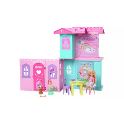 Barbie Chelsea Pop-Up Doll House with Doll & Accessories