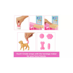 Barbie Fast Cast Veterinarian Clinic Playset Fashion Doll
