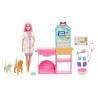 Barbie Fast Cast Veterinarian Clinic Playset Fashion Doll