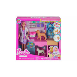 Barbie Fast Cast Veterinarian Clinic Playset Fashion Doll