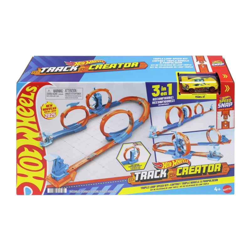 Hot Wheels Track Creator Triple Loop Speed Kit