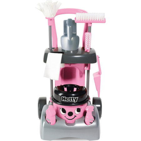 Casdon Henry & Hetty Toys - Pink Hetty Deluxe Cleaning Trolley