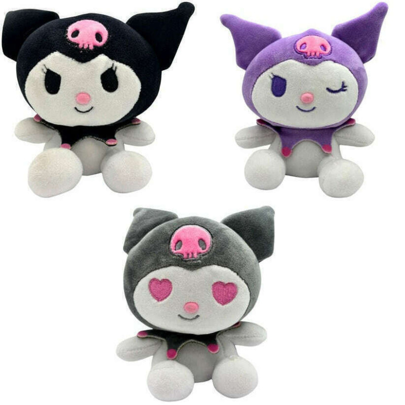 Hello Kitty and Friends- Kuromi Famosa 6 inch Plush Soft Toy Assortment
