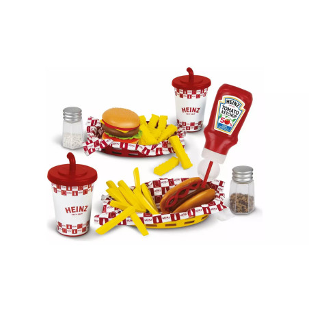 Casdon Toy American Diner Heinz Fast Food Dinner Set